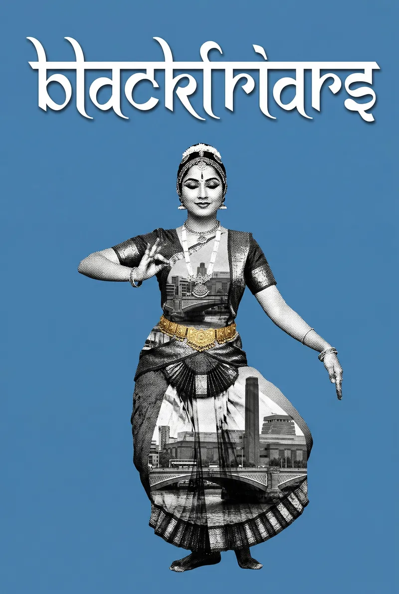Blackfriars Bollywood-style poster — London tube station wall art print