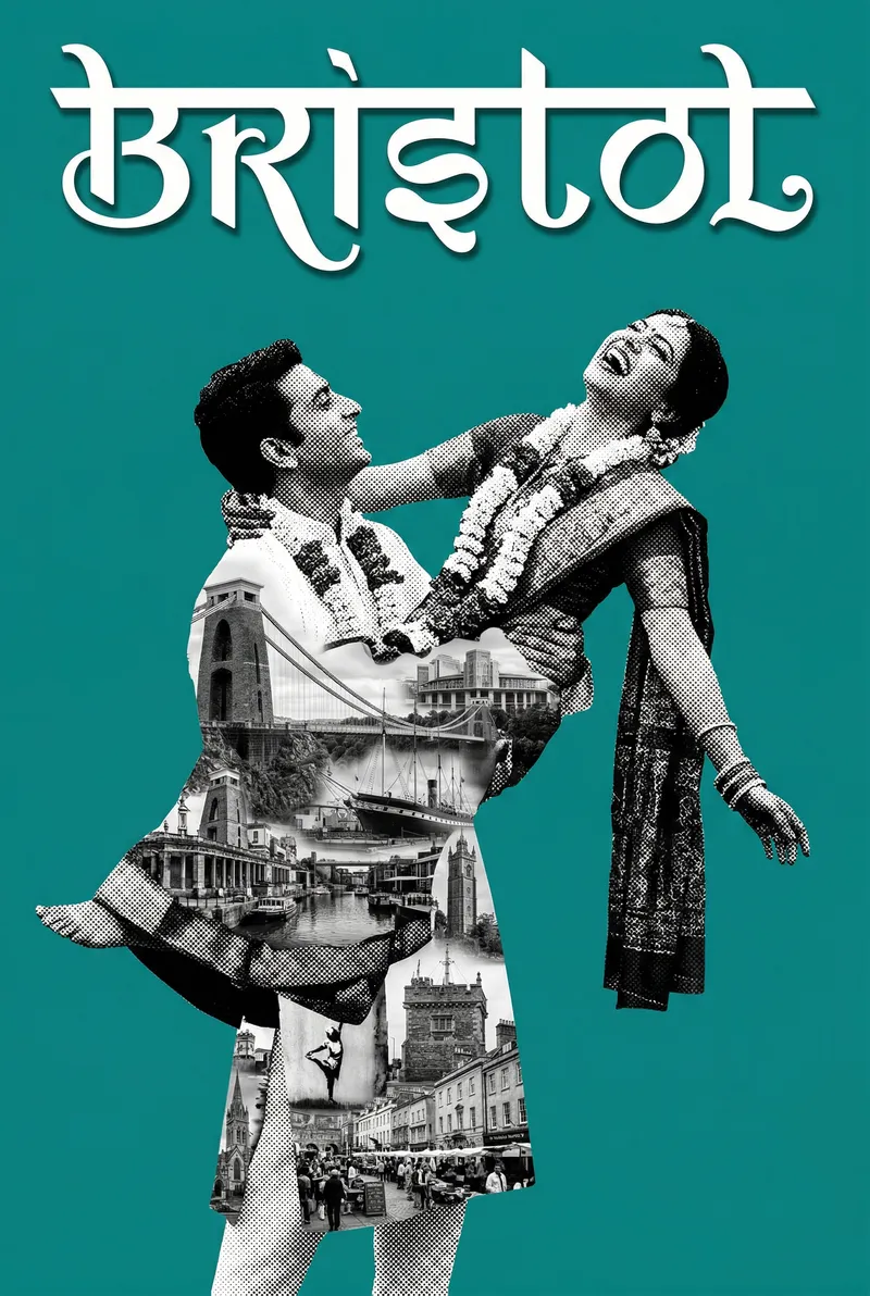 Bristol Bollywood-style poster — UK wall art print
