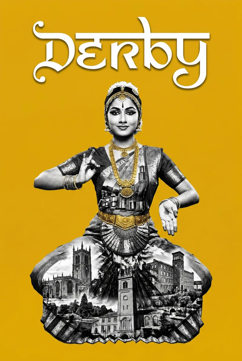 Derby Bollywood-style poster — UK wall art print
