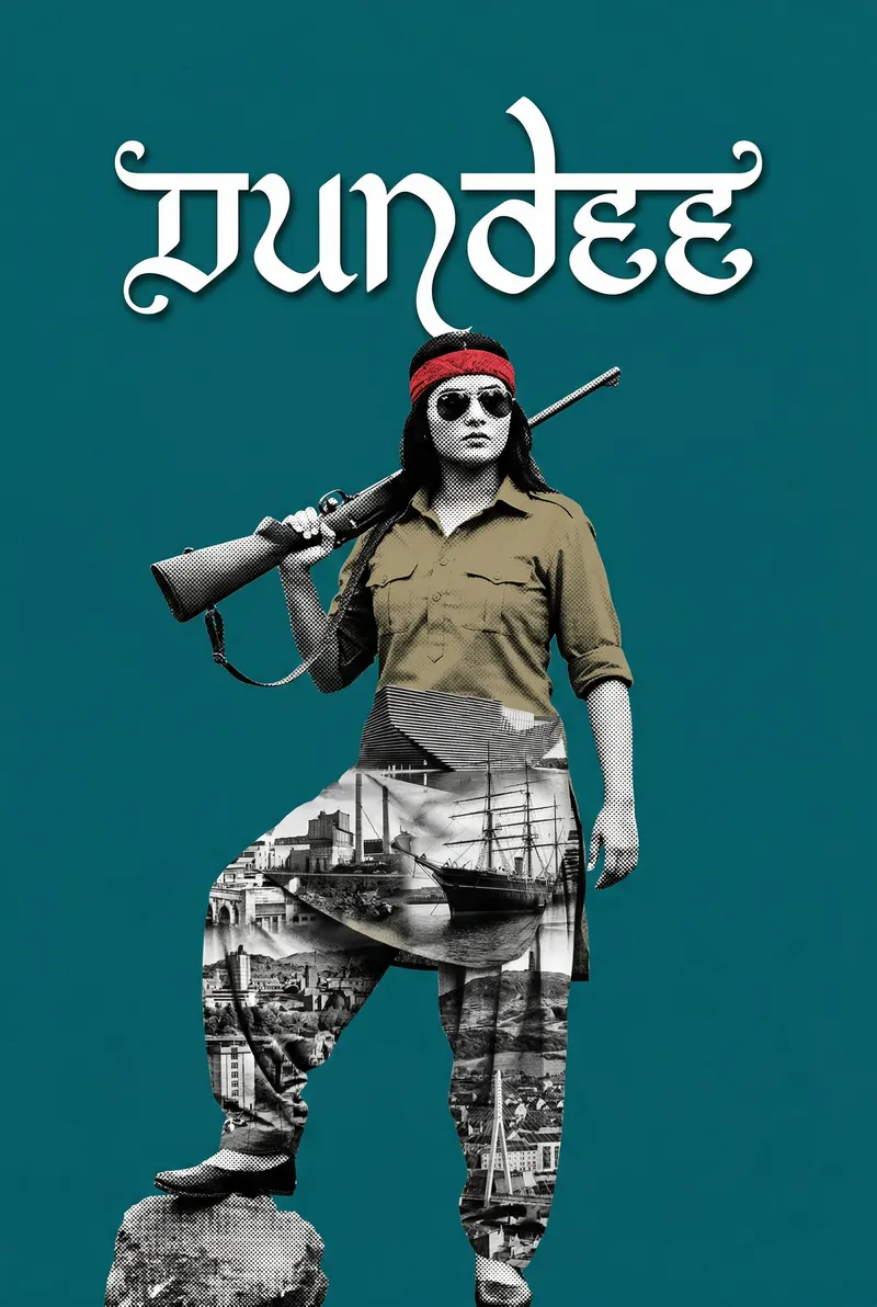 Dundee Bollywood-style poster — UK wall art print
