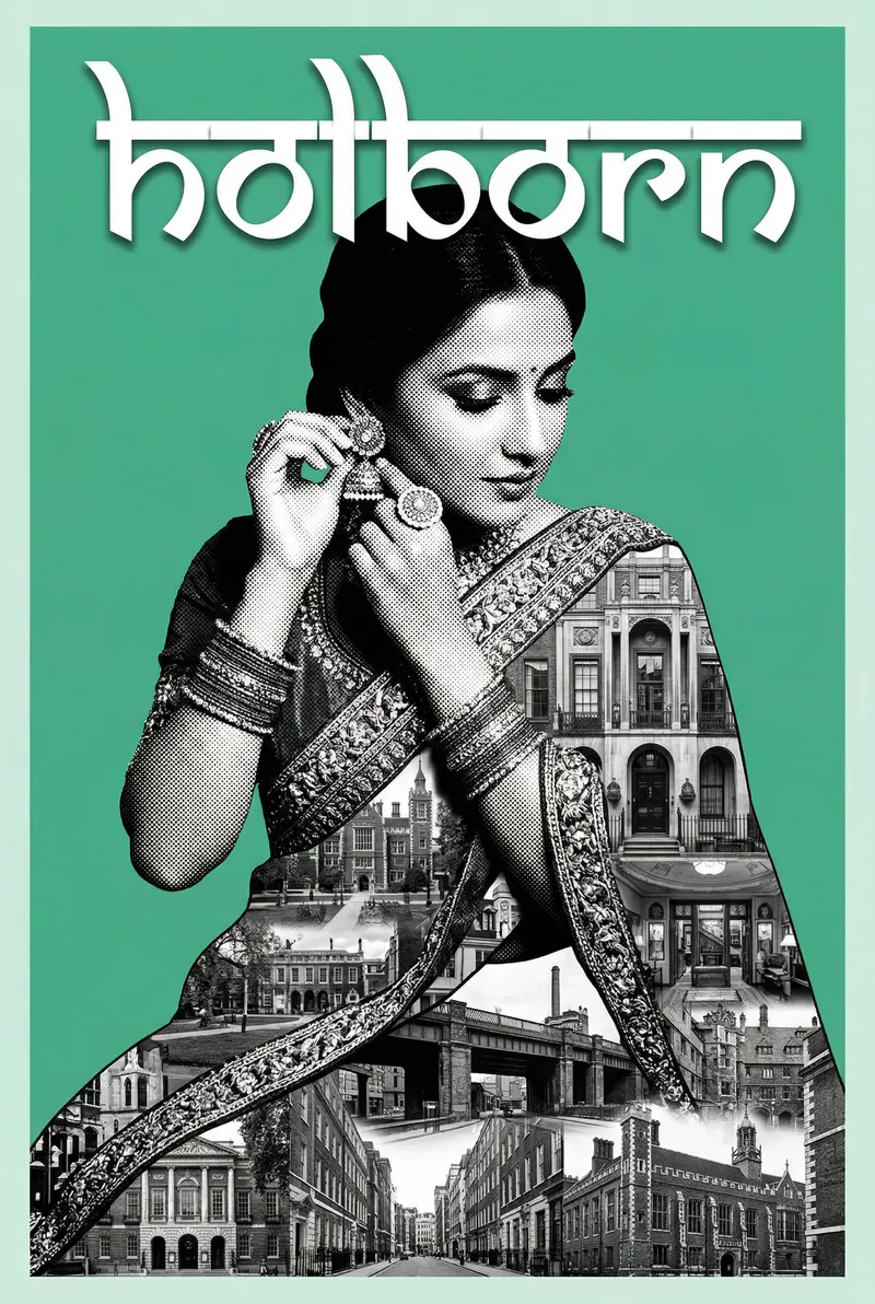 Holborn Bollywood-style poster — London tube station wall art print