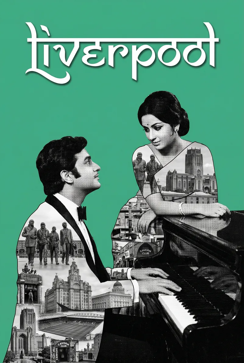 Liverpool Bollywood-style poster — UK wall art print