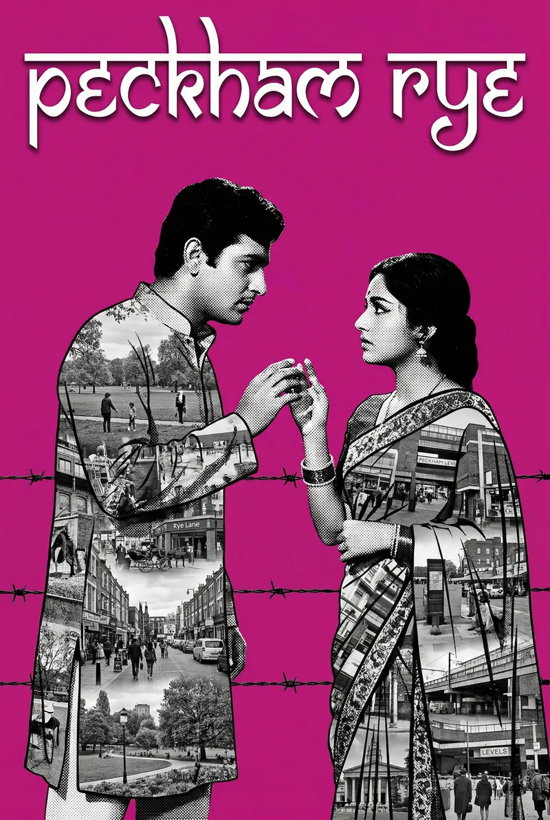 Peckham Rye Bollywood-style poster — London tube station wall art print