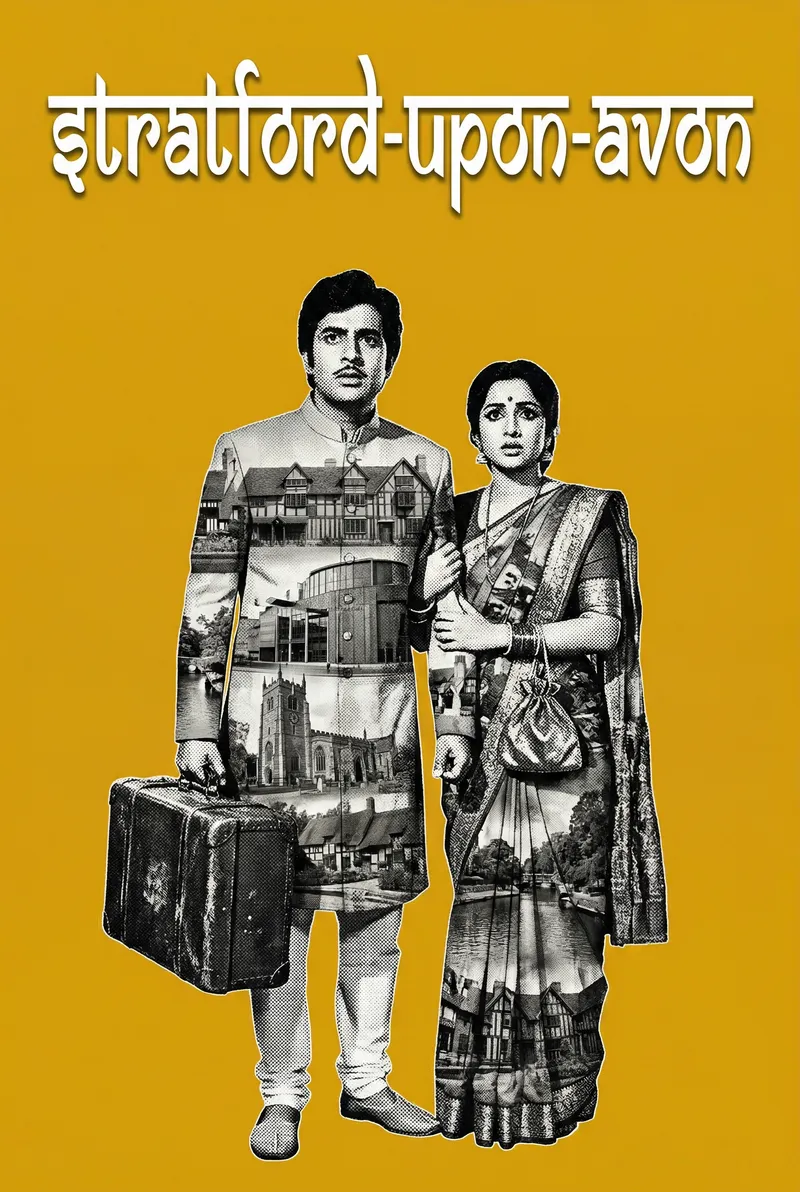 Stratford-upon-Avon Bollywood-style poster — UK wall art print