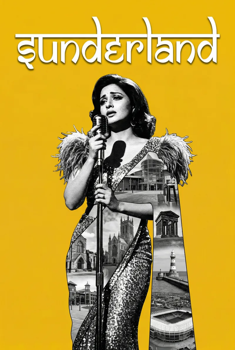 Sunderland Bollywood-style poster — UK wall art print