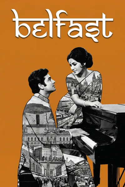 Belfast Bollywood-style poster — UK wall art print