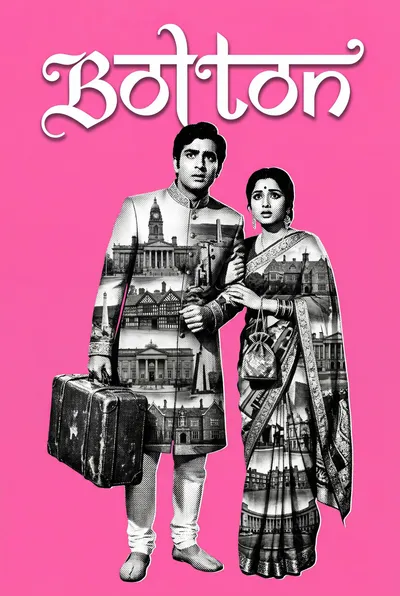 Bolton Bollywood-style poster — UK wall art print