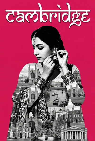 Cambridge Bollywood-style poster — UK wall art print