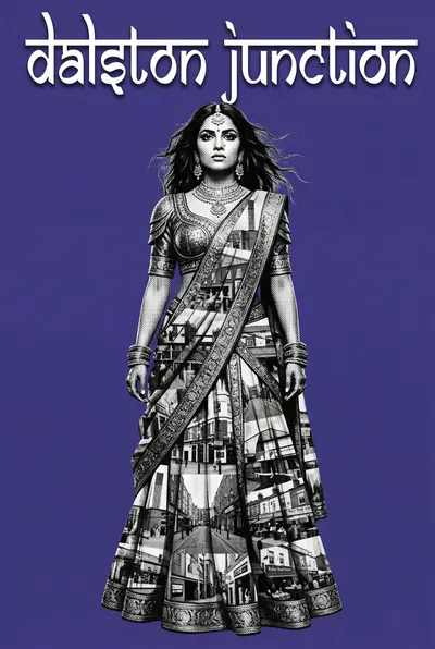 Dalston Junction Bollywood-style poster — London tube station wall art print