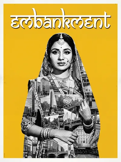 Embankment Bollywood-style poster — London tube station wall art print