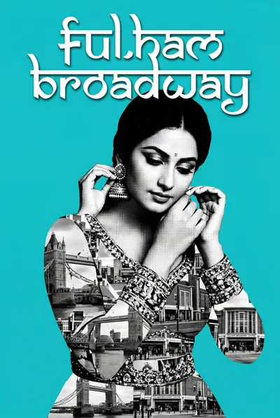 Fulham Broadway Bollywood-style poster — London tube station wall art print