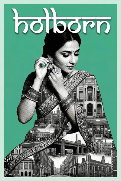 Holborn Bollywood-style poster — London tube station wall art print