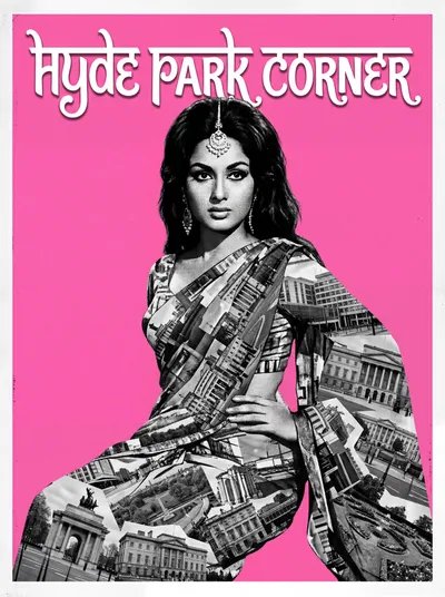 Hyde Park Corner Bollywood-style poster — London tube station wall art print