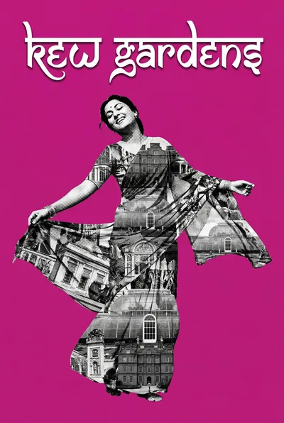 Kew Gardens Bollywood-style poster — London tube station wall art print