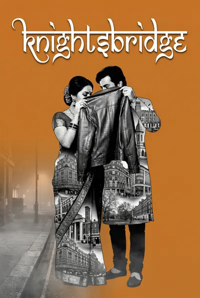 Knightsbridge Bollywood-style poster — London tube station wall art print