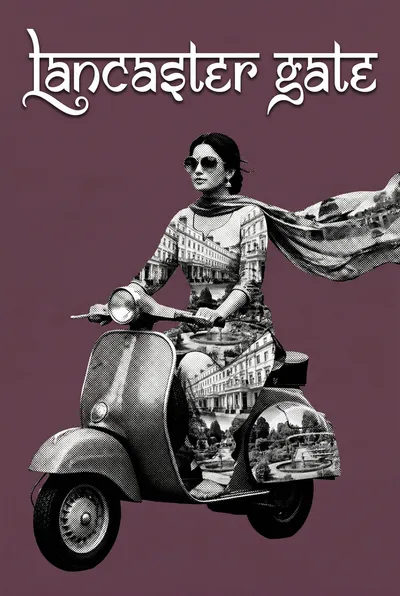 Lancaster Gate Bollywood-style poster — London tube station wall art print