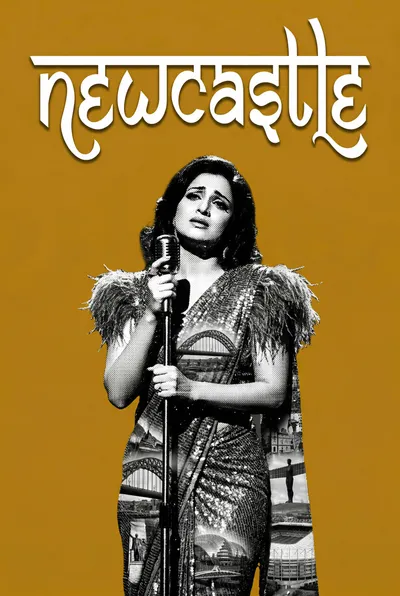Newcastle Bollywood-style poster — UK wall art print