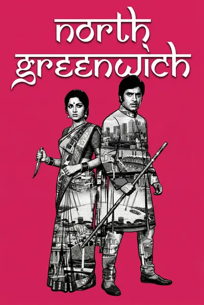 North Greenwich Bollywood-style poster — London tube station wall art print