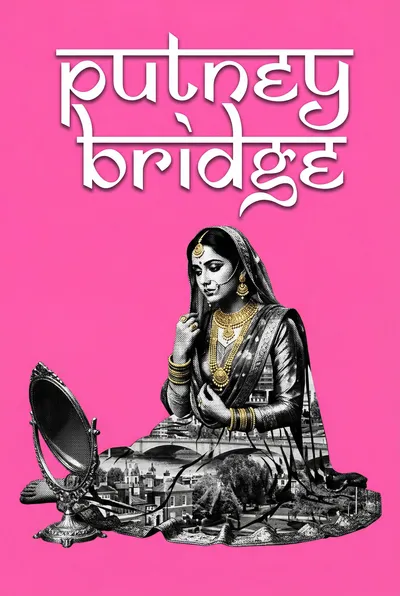 Putney Bridge Bollywood-style poster — London tube station wall art print