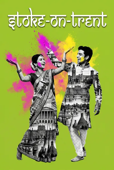 Stoke-on-Trent Bollywood-style poster — UK wall art print