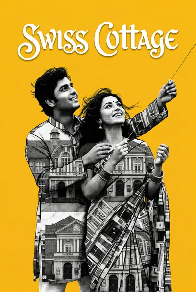 Swiss Cottage Bollywood-style poster — London tube station wall art print