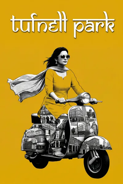 Tufnell Park Bollywood-style poster — London tube station wall art print