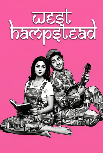 West Hampstead Bollywood-style poster — London tube station wall art print