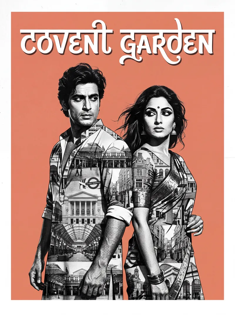 Covent Garden Bollywood-style poster by SpicyEditions