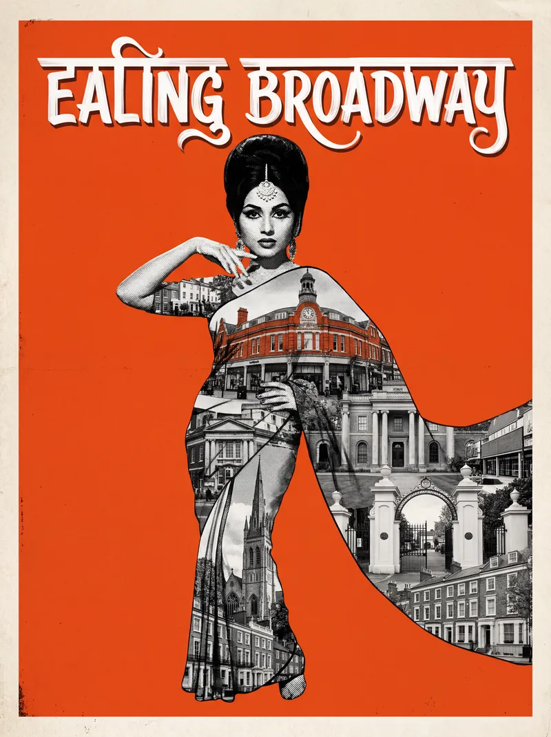 Ealing Broadway Bollywood-style poster by SpicyEditions